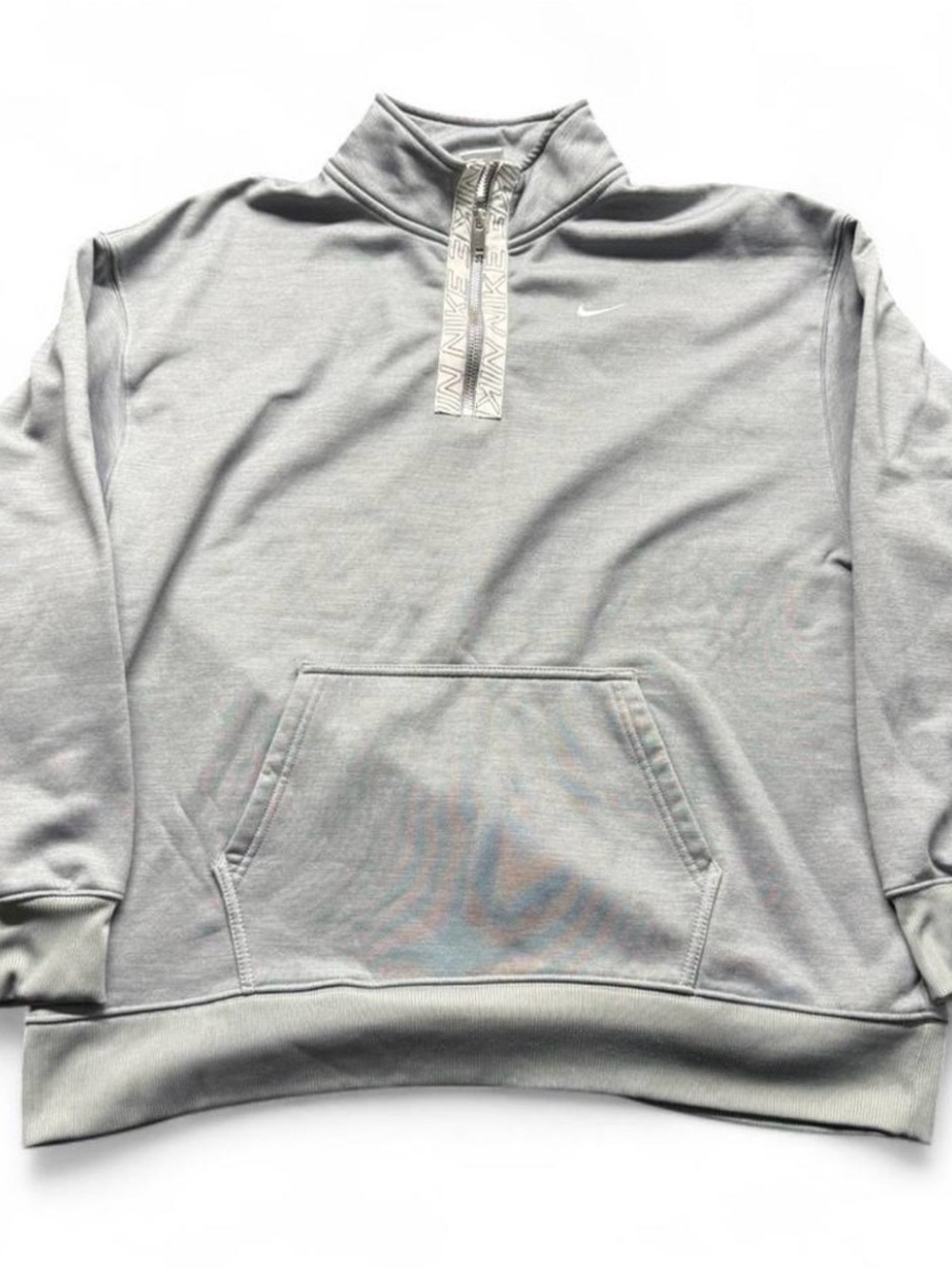 Nike Light Gray Quarter-Zip Pullover Jacket